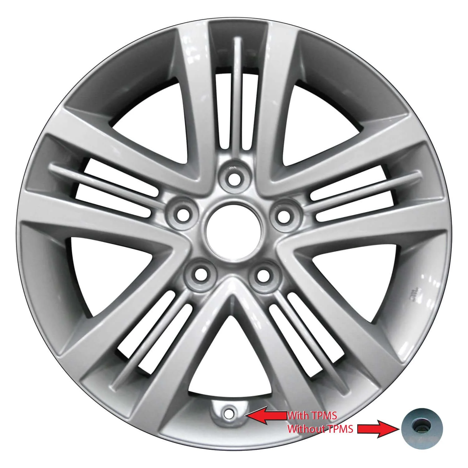 2007-2008 Hyundai Wheels OEM Rims for Sale | Tiburon Silver