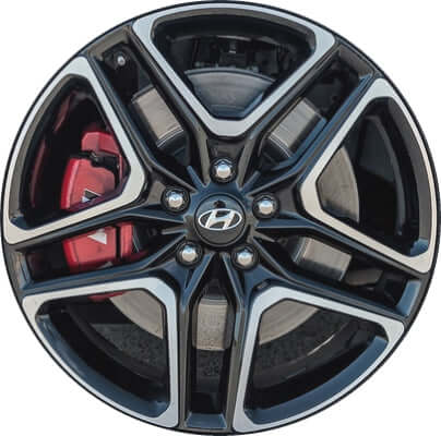 2019-2022 Hyundai Wheels OEM Rims for Sale | Veloster Machined Black